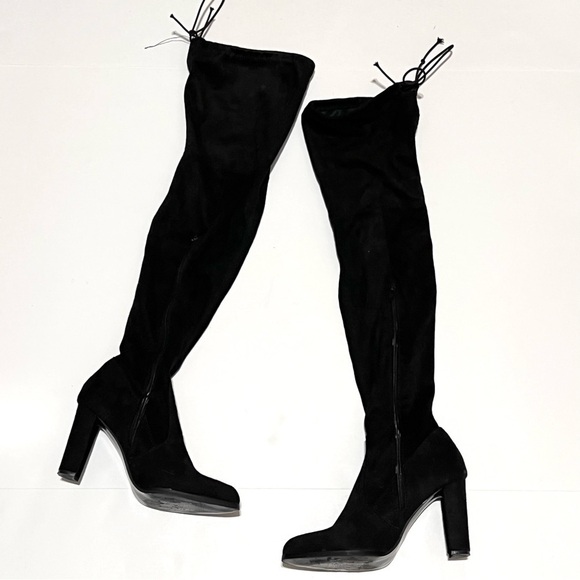 Justfab • Signy Faux Suede Over the Knee Boots - Picture 3 of 9